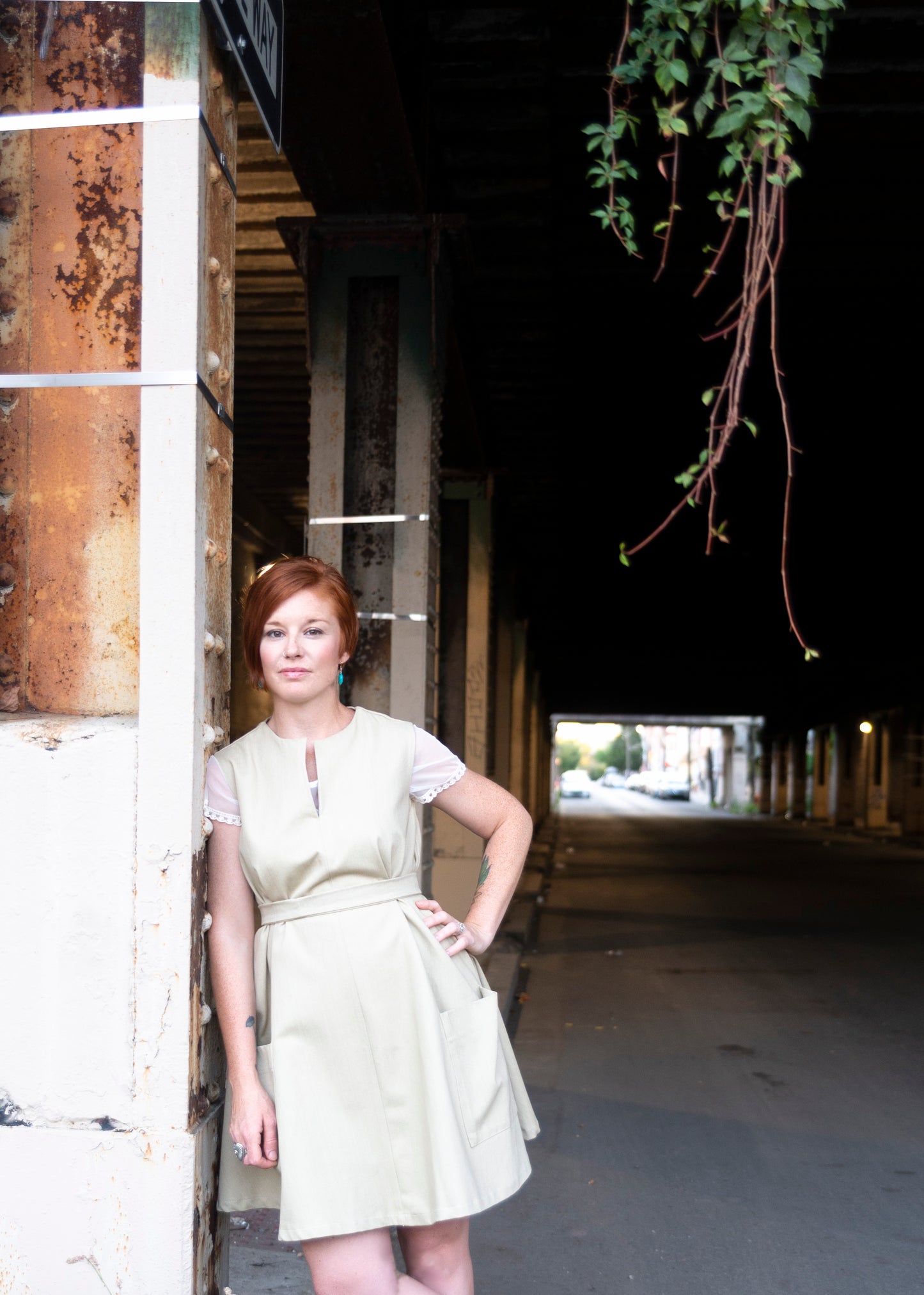 Women's Sustainable fashion made in Philadelphia, PA. Clothing made from reclaimed materials, like vintage and second-hand fabric.