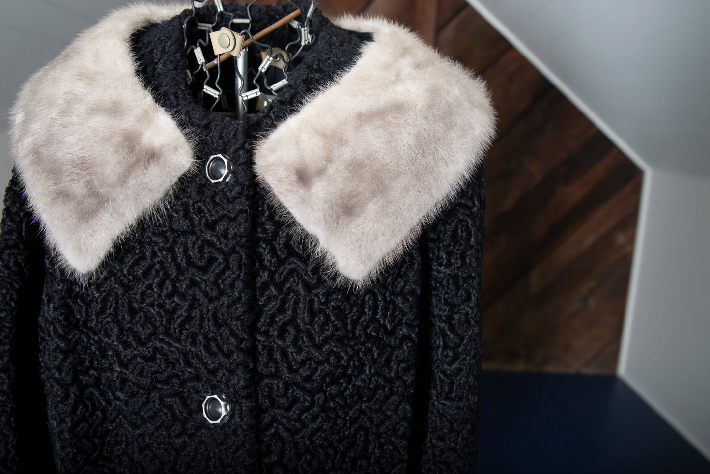 1960s Vintage Lambs Wool Coat