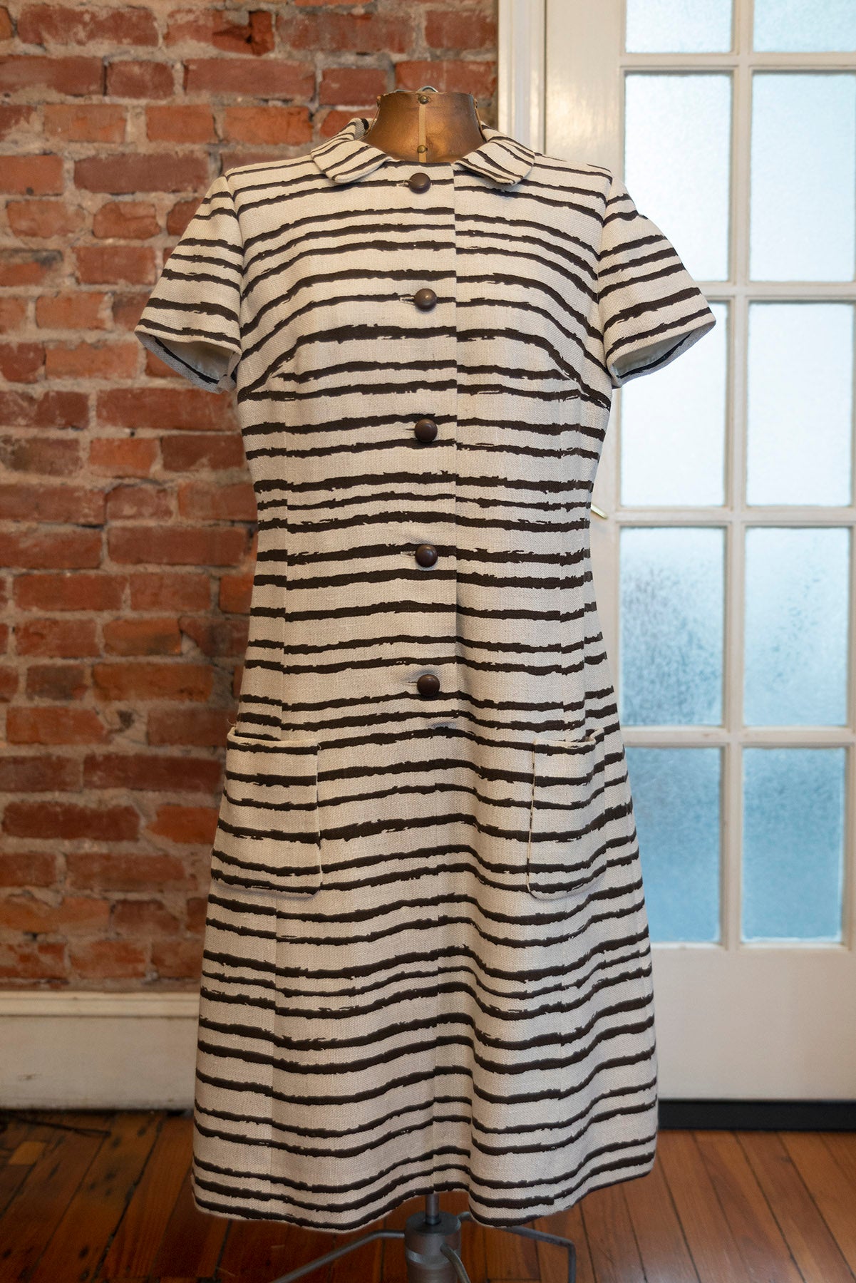 1960s Vintage Leslie Fay Original Striped Shirt Dress DressCodeRedux 1960s Vintage Leslie Fay Original Striped Shirt Dress DressCodeRedux